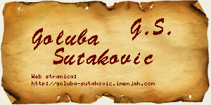 Goluba Šutaković vizit kartica